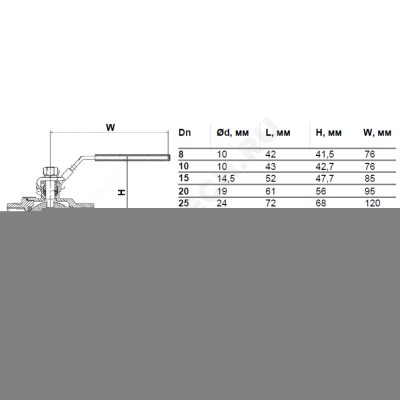 Кран шаровой нерж SS316 4011H ВР полнопроходной Benarmo